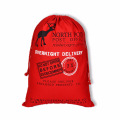 Custom Logo Versatile Large 20 x 27.5 Inches Personalized Cotton Christmas Gift Bag Santa Sack Drawstring Bags for Kids Present